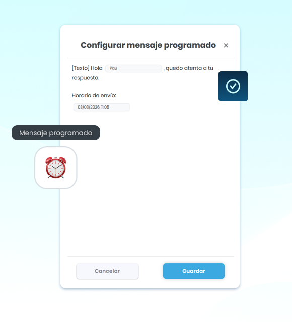 Configuración de un mensaje programado en Mercately